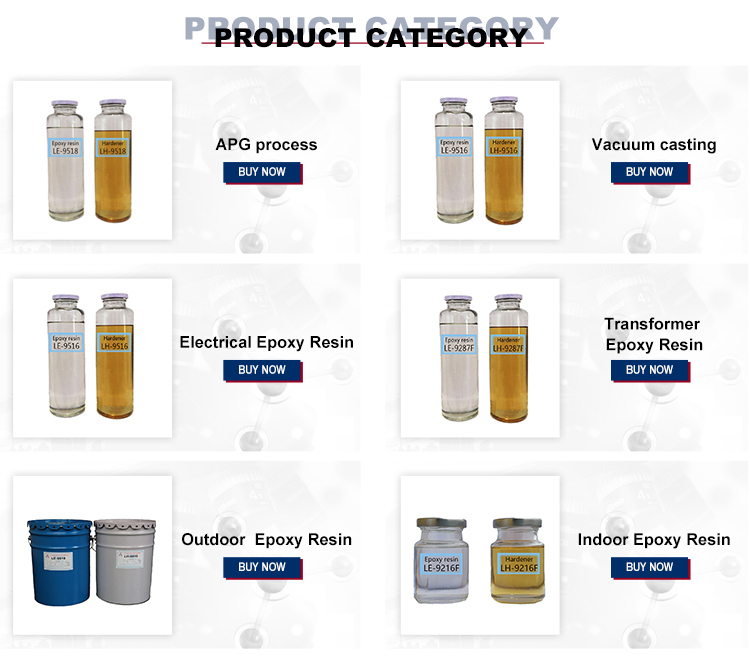 Epoxyarzins met een snelle harding voor transformatoren van het droge type LW-9425A/B